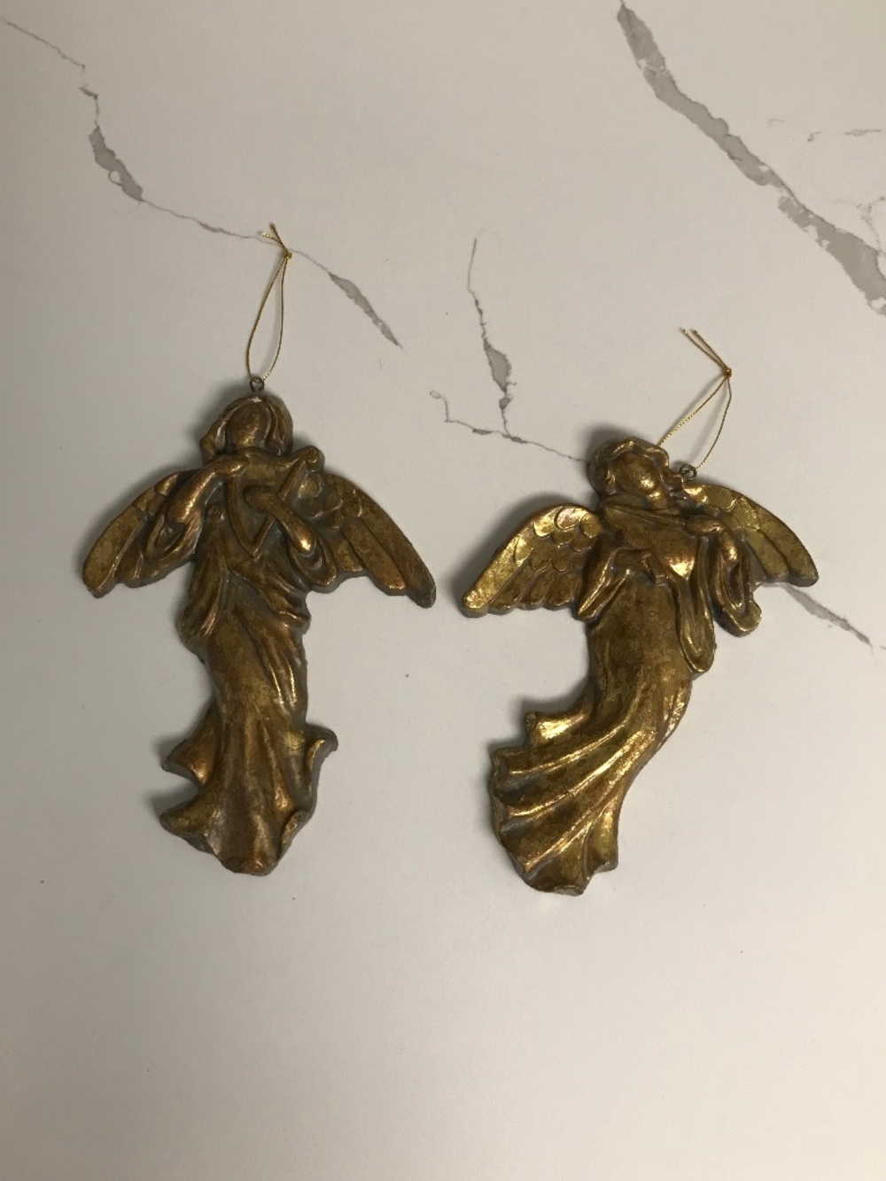 Art Decco Angel Christmas Ornaments / Wall Hangings